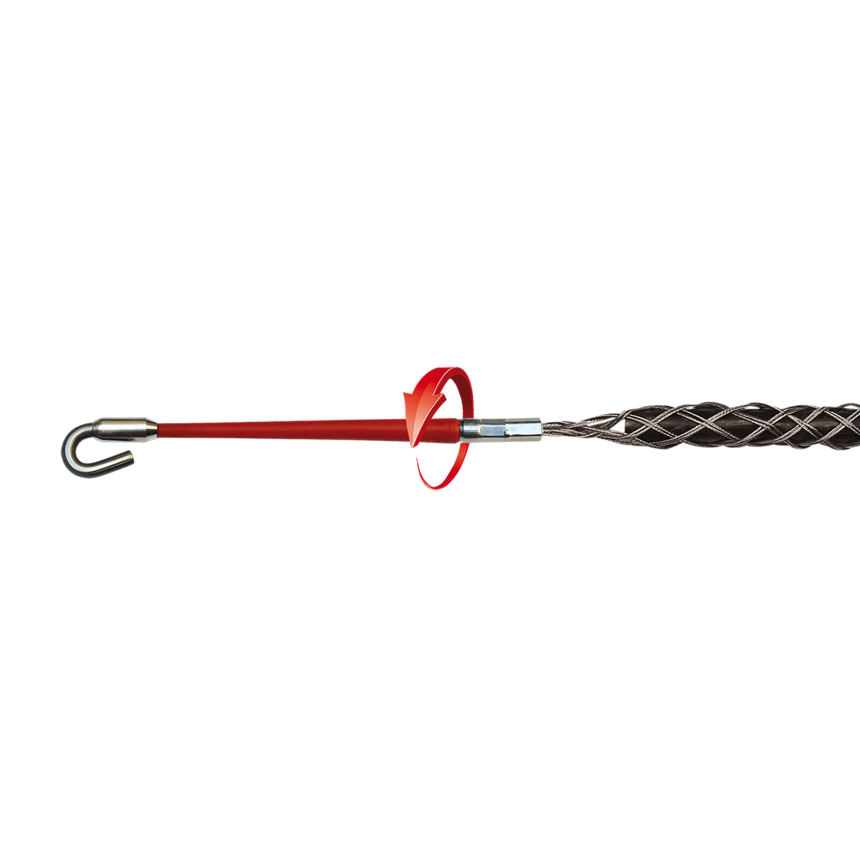 RUNPO Z - cable pulling grip &amp;#216; 6 - 9 mm/0,2362 - 0,3543 in., stainless steel weave length 310