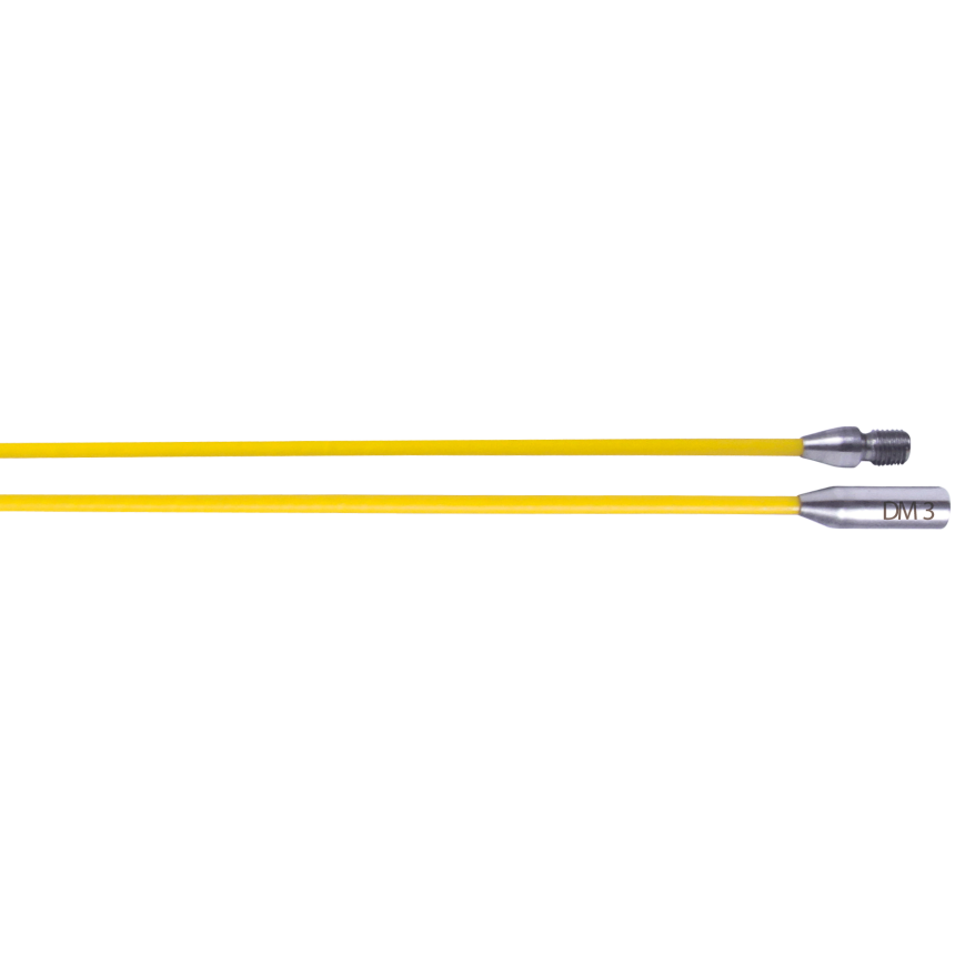 Fiberglass rod &amp;#216; 3 mm/0,1181 in. - cable pulling aid for not guided pipelines. Length: 2 x 0,45