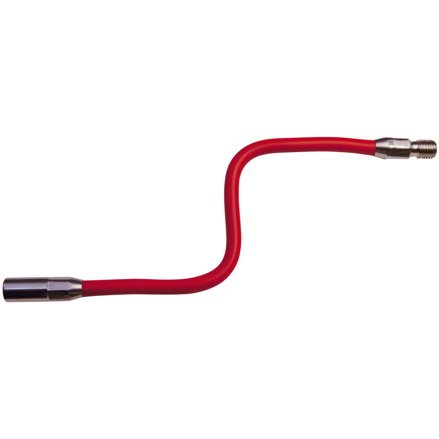 Embout flexible 12 cm - filetage RTG &amp;#216; 6 mm, acier