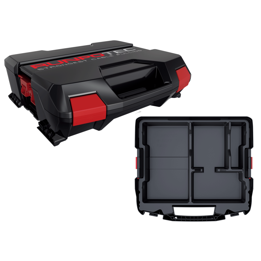 RUNPOTEC Systemkoffer mit RUNPOMETER RM35 Koffereinlage - PP Kunststoff (schlag- und sto&amp;#223;fest),