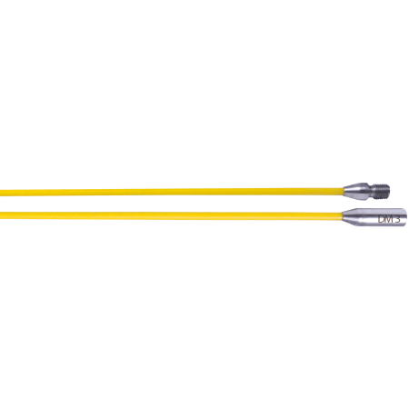 Fiberglass rod &#216; 3 mm/0,1181 in. - cable pulling aid for not guided pipelines. Length: 2 x 0,45