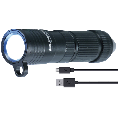 Lampe LED AKKU haute performance 320 lumens - 2 x filetage RTG &#216; 6 mm, y compris c&#226;ble de chargement