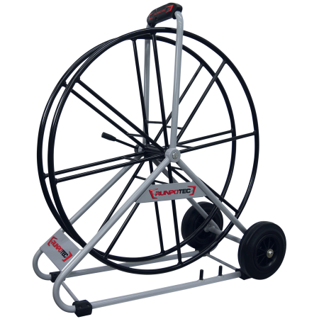 Rope reel &#216; 770 mm/30,3150 in. - small - incl. parking brake, ergonomic handle and solid rubber
