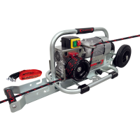 CW 800 E - capstan winch, incl. trolley mounting rail and 3 m/9,84 ft. strap, motor connection 230 V