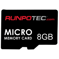 RUNPOTEC micro memory card 8 GB, class 6, incl. adapter and storage