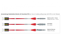 GF3 - cable pulling system incl. digital meter counter, length: 20 m/65,62 ft. - fiberglass rod &amp;#216; 3